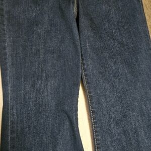 Stylish Dark Blue Women's Straight Leg Jeans